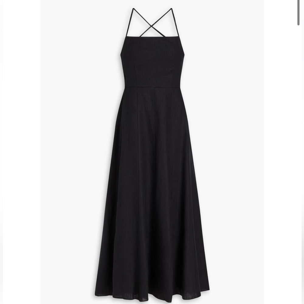 Mara Hoffman Black Verona Strapless Dress
